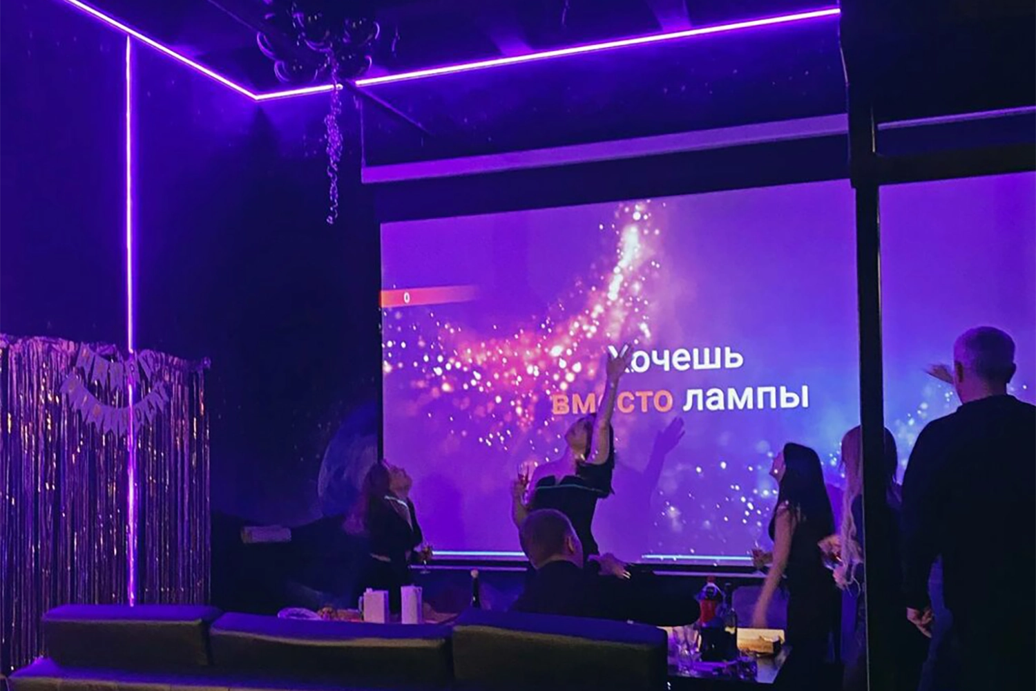 Вечеринка в лофте с караоке для большой компании